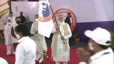 Photo of 91 ਸਾਲ ਬਾਅਦ ਫਿਰ ਸ਼ੁਰੂ ਹੋਇਆ ਦਾਂਡੀ ਮਾਰਚ , PM Modi ਨੇ ਯਾਤਰਾ ਨੂੰ ਦਿਖਾਈ ਹਰੀ ਝੰਡੀ