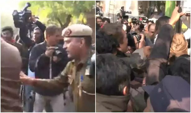 1674819819Delhi University Police detained students protesting