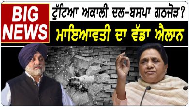 Photo of ਟੁੱਟਿਆ Akali Dal-BSP Alliance? Mayawati ਦਾ ਵੱਡਾ ਐਲਾਨ | D5 Channel Punjabi