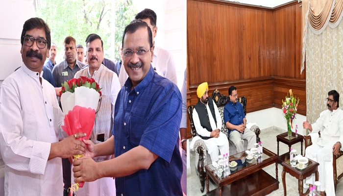 Arvind Kejriwal Meet Jharkhand CM Hemant Saran