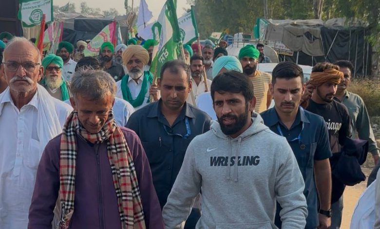 sambhu and khanori border punjab farmers delhi jagjeet dhallewal bajrang punia