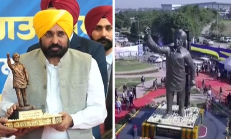 bhagwant mann cm bhagat singh statue