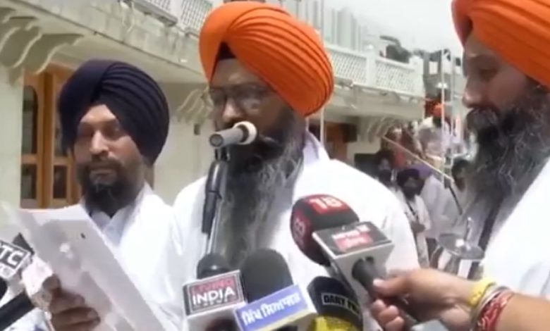 ਜਥੇਦਾਰ ਗੜਗੱਜ ਨੂੰ ਤਨਖਾਹੀਆ ਕਰਾਰ ਦੇਣ ਦਾ ਫ਼ੈਸਲਾ ਗੈਰ-ਵਾਜਿਬ 1 d 1