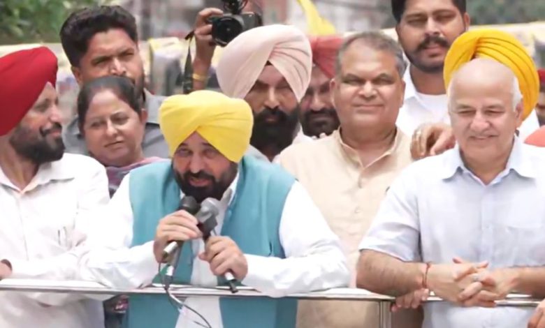 ਮੁੱਖ ਮੰਤਰੀ ਭਗਵੰਤ ਸਿੰਘ ਮਾਨ ਵੱਲੋਂ ਕੱਢਿਆ ਗਿਆ ਰੋਡ ਸ਼ੋਅ 1 Bhagwant Mann Road Rally in Ludhiana