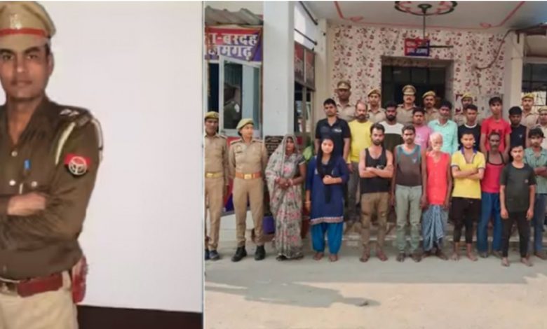 ਵੱਡੀ ਗਿਣਤੀ ਵਿੱਚ ਲੋਕਾਂ ਨੇ ਕੁੱਟਿਆ ਆਜ਼ਮਗੜ੍ਹ ਜ਼ਿਲ੍ਹੇ ਦੇ ਪੁਲਿਸ ਅਧਿਕਾਰੀ ਨੂੰ 1 bp 4