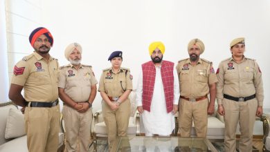 Photo of ਬਠਿੰਡਾ ਵਿੱਚ 11 ਅਨਮੋਲ ਜ਼ਿੰਦਗੀਆਂ ਬਚਾਉਣ ਵਾਲੇ ਚਾਰ ਪੁਲਿਸ ਜਵਾਨਾਂ ਲਈ ‘ਮੁੱਖ ਮੰਤਰੀ ਰਕਸ਼ਕ ਪਦਕ’ ਦਾ ਐਲਾਨ