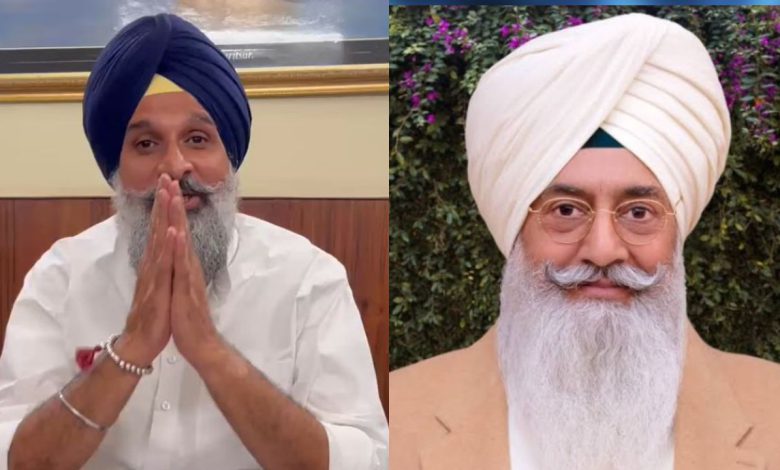 ਬਿਕਰਮ ਸਿੰਘ ਮਜੀਠੀਆ ਨੂੰ ਮਿਲਣ ਲਈ ਡੇਰਾ ਬਿਆਸ ਦੇ ਸਾਬਕਾ ਡੇਰਾ ਮੁੱਖੀ ਗੁਰਿੰਦਰ ਸਿੰਘ ਢਿੱਲੋਂ 1 majithia gurinder dhillon
