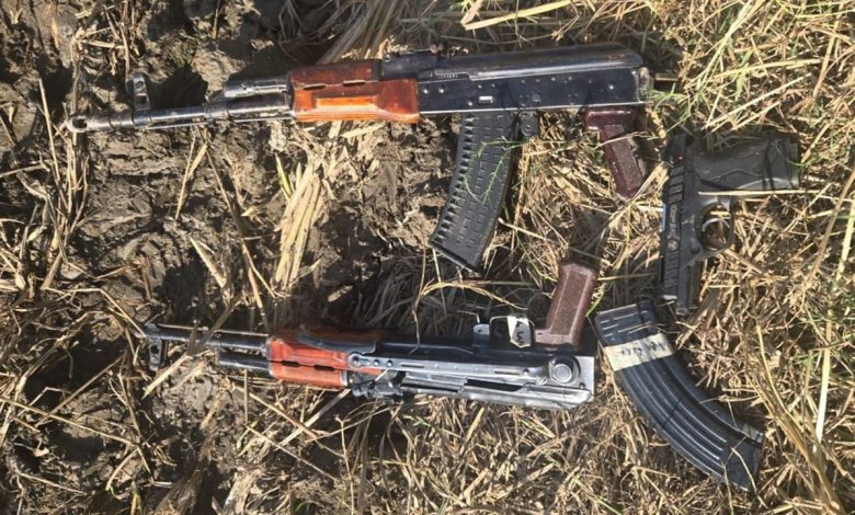 ਦੋ AK-47 ਰਾਈਫਲਾਂ ਤੇ ਪਿਸਟਲ ਬਰਾਮਦ 1 ak 47