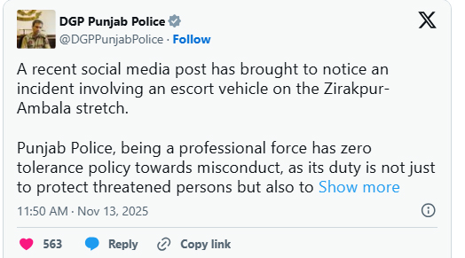 ਪੰਜਾਬ ਪੁਲਿਸ ਤੇ ਐਸਕੋਰਟ ਵਾਹਨਾਂ ਲਈ ਗਾਈਡਲਾਈਨਸ 3 BAL 7