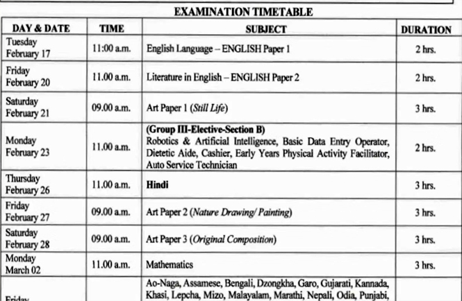 CISCE 10ਵੀਂ-12ਵੀਂ ਬੋਰਡ ਪ੍ਰੀਖਿਆ ਦਾ Time Table ਜਾਰੀ 3 mukh wak 1