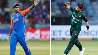 Photo of ਤੇਜ਼ ਗੇਂਦਬਾਜ਼ ਹਾਰਿਸ ਰਉਫ ਨੂੰ ਦੋ ਮੈਚਾਂ ਲਈ ਮੁਅੱਤਲ, ਸੂਰਿਆਕੁਮਾਰ ਯਾਦਵ ਨੂੰ ਜੁਰਮਾਨਾ