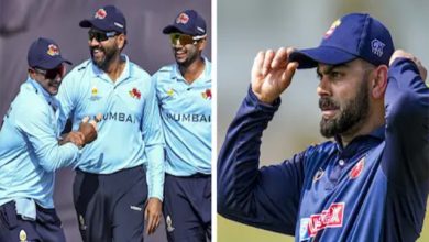 Photo of ਕੋਹਲੀ-ਪੰਤ ਦੇ ਅਰਧ ਸੈਂਕੜਿਆਂ ਨੇ ਵਿਜੇ ਹਜ਼ਾਰੇ ਟਰਾਫੀ ਵਿੱਚ ਦਿੱਲੀ ਨੂੰ ਜਿੱਤ ਦਿਵਾਈ