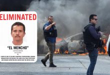 ਮੈਕਸੀਕੋ ‘ਚ ਨਾਮੀ ਡਰੱਗ ਤਸਕਰ ਦੀ ਮੌਤ ਤੋਂ ਬਾਅਦ 20 ਰਾਜਾਂ ਵਿੱਚ ਹਿੰਸਾ, 25 ਫ਼ੌਜੀਆਂ ਸਣੇ 32 ਲੋਕਾਂ ਦੀ ਮੌਤ 30 Photo of ਮੈਕਸੀਕੋ ‘ਚ ਨਾਮੀ ਡਰੱਗ ਤਸਕਰ ਦੀ ਮੌਤ ਤੋਂ ਬਾਅਦ 20 ਰਾਜਾਂ ਵਿੱਚ ਹਿੰਸਾ, 25 ਫ਼ੌਜੀਆਂ ਸਣੇ 32 ਲੋਕਾਂ ਦੀ ਮੌਤ