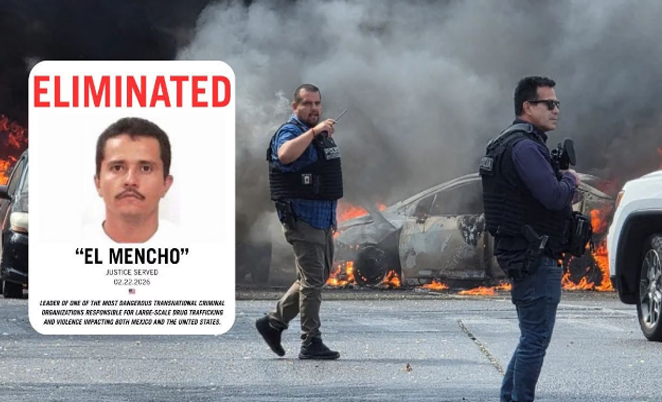 ਮੈਕਸੀਕੋ ‘ਚ ਨਾਮੀ ਡਰੱਗ ਤਸਕਰ ਦੀ ਮੌਤ ਤੋਂ ਬਾਅਦ 20 ਰਾਜਾਂ ਵਿੱਚ ਹਿੰਸਾ, 25 ਫ਼ੌਜੀਆਂ ਸਣੇ 32 ਲੋਕਾਂ ਦੀ ਮੌਤ 1 d5 7