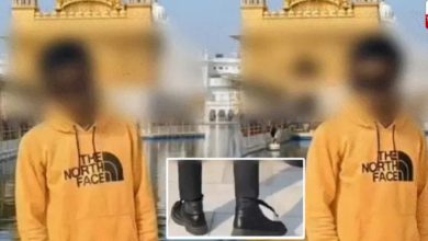 Photo of ਨੌਜਵਾਨ ਨੂੰ ਜੁੱਤੀਆਂ ਪਹਿਨ ਕੇ  ਸ੍ਰੀ ਦਰਬਾਰ ਸਾਹਿਬ ਦੀ ਪਰਿਕਰਮਾ ਕਰਦੇ ਦਿਖਾਇਆ ਗਿਆ।