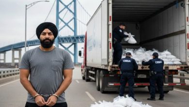 Photo of ਵੱਡੀ ਮਾਤਰਾ ‘ਚ ਡਰੱਗਜ਼ ਸਮੇਤ ਕੈਨੇਡਾ ਚ ਪੰਜਾਬੀ ਟਰੱਕ ਡਰਾਈਵਰ ਗ੍ਰਿਫ਼ਤਾਰ