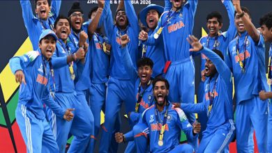 Photo of ਭਾਰਤ ਨੇ ਛੇਵੀਂ ਵਾਰ ਜਿੱਤਿਆ ਅੰਡਰ-19 ਵਿਸ਼ਵ ਕੱਪ , ਇੰਗਲੈਂਡ ਨੂੰ 100 ਦੌੜਾਂ ਨਾਲ ਹਰਾਇਆ