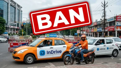 Photo of ਚੰਡੀਗੜ੍ਹ ‘ਚ InDrive ਦਾ ਲਾਇਸੈਂਸ ਮੁਅੱਤਲ, ਕੈਬ ਤੇ ਬਾਈਕ-ਟੈਕਸੀ ਸੇਵਾਵਾਂ ਬੰਦ ਕਰਨ ਦੇ ਹੁਕਮ