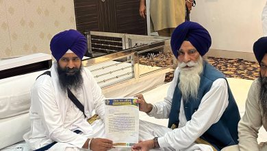Photo of HSGMC ਪ੍ਰਧਾਨ ਨੇ ਕੀਤੀ ਸ੍ਰੀ ਅਕਾਲ ਤਖ਼ਤ ਦੇ ਜਥੇਦਾਰ ਨਾਲ ਮੁਲਾਕਾਤ