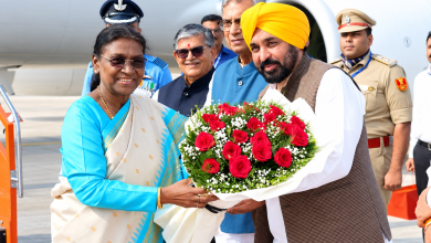 Photo of ਰਾਸ਼ਟਰਪਤੀ ਦਰੋਪਦੀ ਮੁਰਮੂ ਪਹੁੰਚੇ ਚੰਡੀਗੜ੍ਹ